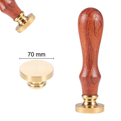 Boş Mum Mühür Pirinç Damga Başlığı Yuvarlak 70 mm 