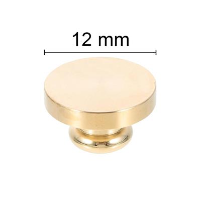 Boş Mum Mühür Pirinç Damga Başlığı Yuvarlak 12 mm