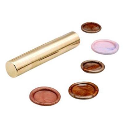 Boş Mum Mühür Pirinç Damga Başlığı Yuvarlak 12x60 mm