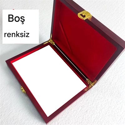 Büyük Boy Ahşap Dekor Boş Istampa 175*125mm Mürekkep Baskı Pedi