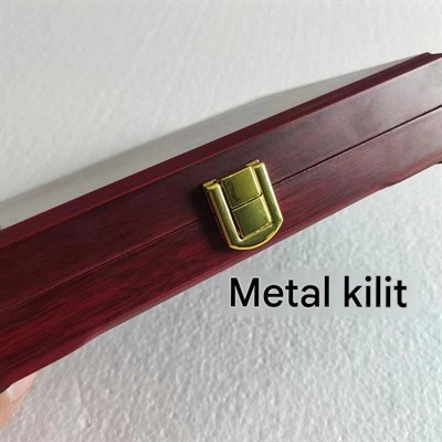 Büyük Boy Ahşap Dekor Kırmızı Istampa 175*125mm Mürekkep Baskı Pedi