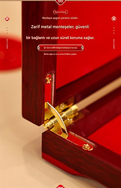 Büyük Boy Ahşap Dekor Kırmızı Istampa 250*100mm Mürekkep Baskı Pedi