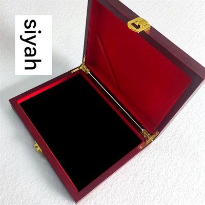 Büyük Boy Ahşap Dekor Siyah Istampa 175*125mm Mürekkep Baskı Pedi