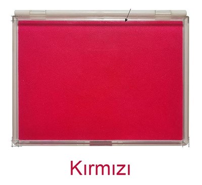 Büyük Boy Kırmızı Istampa 165*127mm Su Bazlı Mürekkep Baskı Pedi