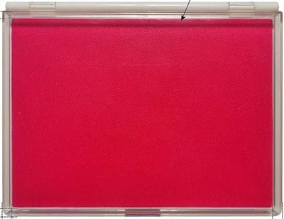 Büyük Boy Kırmızı Istampa 165*127mm Su Bazlı Mürekkep Baskı Pedi