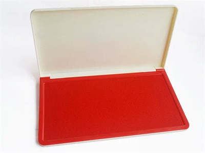 Büyük Boy Kırmızı Istampa 235*133mm Su Bazlı Mürekkep Baskı Pedi