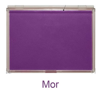 Büyük Boy Mor Istampa 165*127mm Su Bazlı Mürekkep Baskı Pedi 