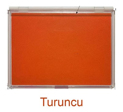Büyük Boy Turuncu Istampa 165*127mm Su Bazlı Mürekkep Baskı Pedi