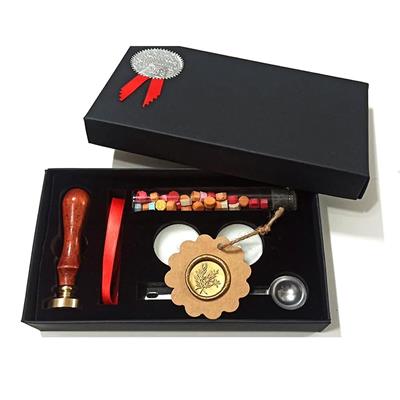 Davetiye Mum Mühürü Uygulama Seti El Yapımı Akrilik Füme Renk