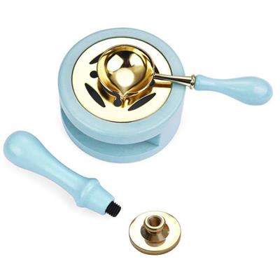 Davetiye Mum Mühürü Uygulama Seti Mavi Rengi