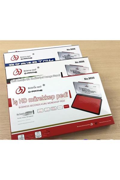 El Istampası Büyük Boy 175*117mm Kırmızı Mürekkep Pedi  9893     