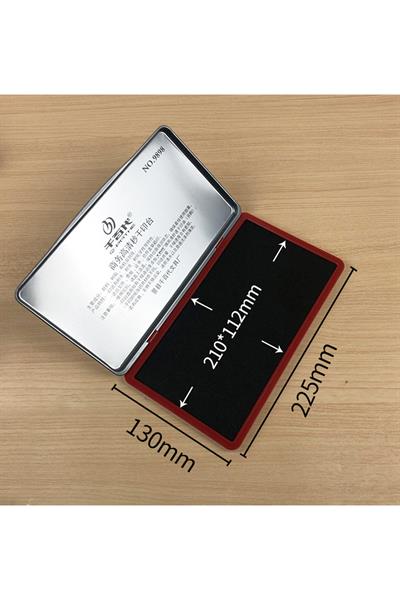 El Istampası Büyük Boy 225*130mm Siyah Mürekkep Pedi  9898  