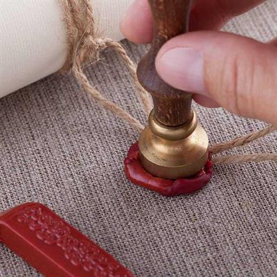 Fitilli Mühür Mumu Çubuk Bronz Altın Resmi Damga Zarf Davetiye