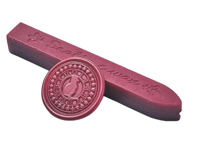 Fitilli Mühür Mumu Çubuk Kızılcık Kırmızı Resmi Damga Zarf Davetiye