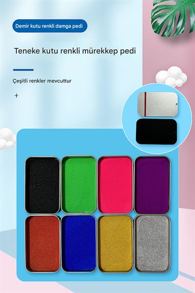 Gold Mürekkepli Baskı Pedi Istampa Ofis Boyu 75mm x 46mm  Su Bazlı  