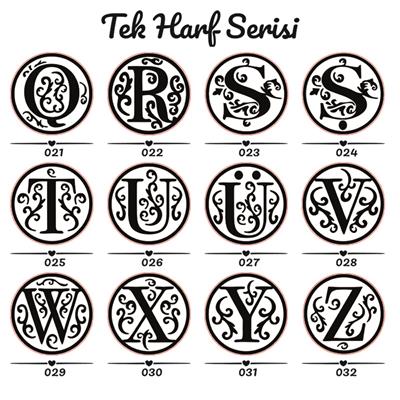 A-Z Harf Mum Mühürü Seti 