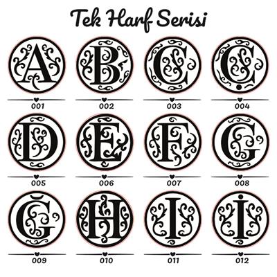 A-Z Harf Mum Mühürü Seti 