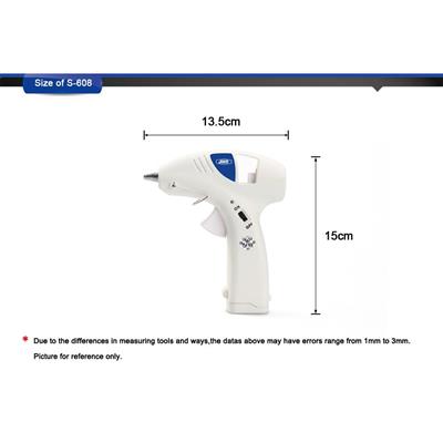 JOER 10W 7mm Seyyar Pilli Sıcak Tutkal Tabanca Damla Önleyici Uç