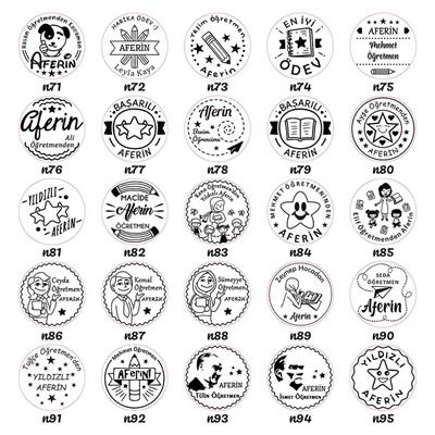 Kayın Ağacı Ahşap Mühür 50mm Çap Cilalı Yüzey Istampa Hediyeli