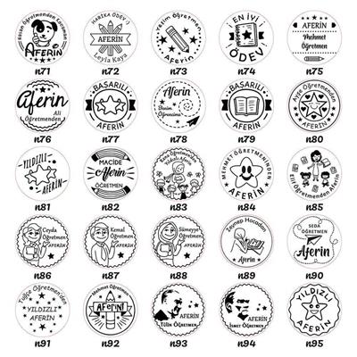 Sentetik kemik Mühür 40mm Çap Estetik Tasarım Istampa Hediyeli