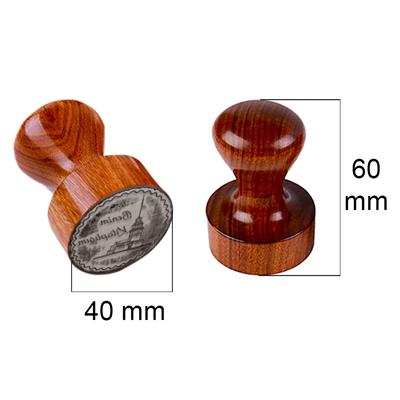 Kırmızı Sandal Ağacı Ahşap Mühür 40 mm Çap