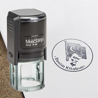 Atatürk Mührü Kişiye Özel Kitap Mührü İsim Yazılı Kitap Mührü ve Istampa Set R5814-05