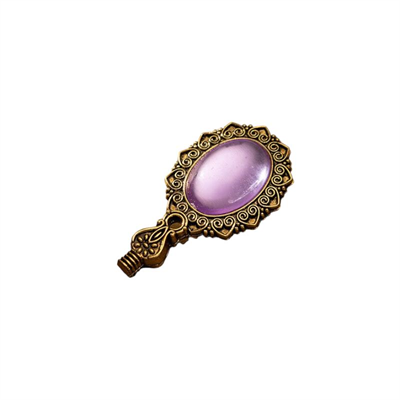 Kraliyet Lavanta Taşlı Döküm Metal Mum Mühürü Sapı Antik Gold