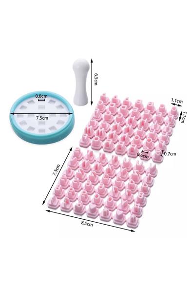 Kurabiye Bisküvi Hamur Dairesel 3D Baskı Harf Rakam Damga Seti
