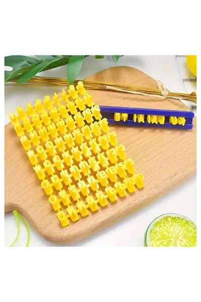 Kurabiye Bisküvi Hamur Fondan 73 Parça 3D Alfabe Yazı Damga Seti  