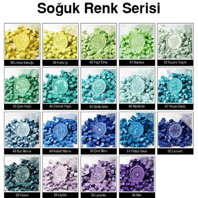 Mühür Mumu 100 Davetiye İçin 300 Boncuk Model: 40 Yeşil Elma