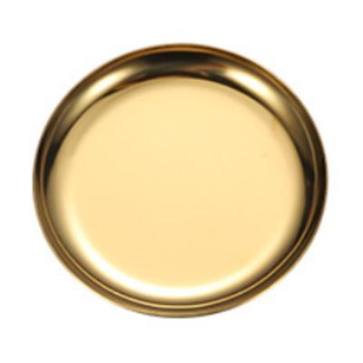 Mühür Mumu Çalışma Tepsisi Paslanmaz Çelik Yuvarlak 10x10cm