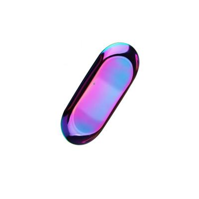 Mühür Mumu Çalışma Tepsisi Paslanmaz Çelik Oval 17,9x8,5cm