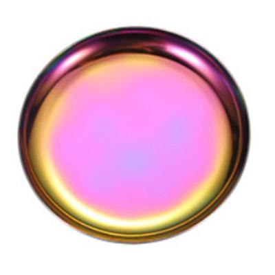 Mühür Mumu Çalışma Tepsisi Paslanmaz Çelik Yuvarlak 10x10cm