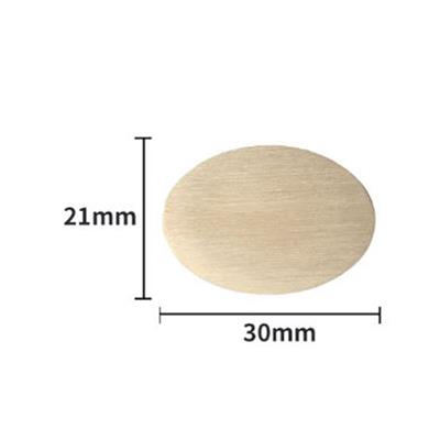 Mühür Mumu Damga 21x30 mm Oval Boş Pirinç Kafa + Ahşap Sap