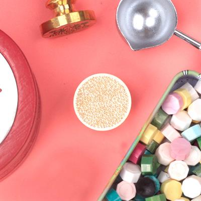 Mühür Mumu Damga 25 mm Yuvarlak Kumlu Boş Pirinç Kafa + Ahşap Sap