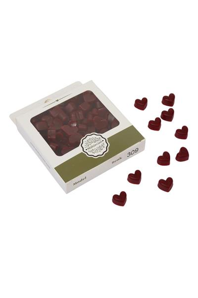 Mühür Mumu Eritme Kalp Boncuk Paket Model No: 309 VİŞNE KIRMIZI