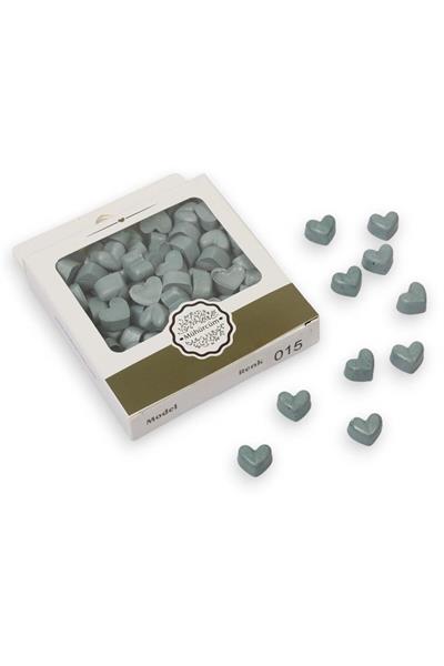 Mühür Mumu Eritme Kalp Boncuk Paket Model No: 15 SATEN GRİ