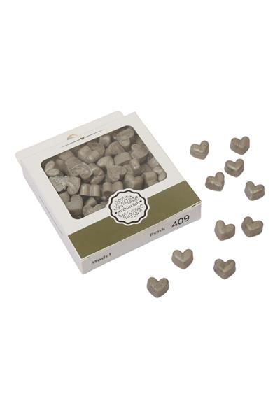 Mühür Mumu Eritme Kalp Boncuk Paket Mod No: 409 BEYAZ ALTIN SATEN