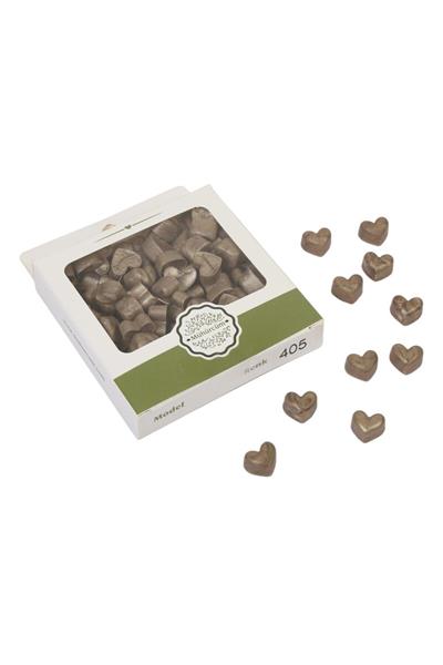 Mühür Mumu Eritme Kalp Boncuk Paket Model No: 405 SATEN KAHVE