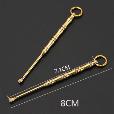 Mühür Mumu Karıştırma Çubuğu 2 Uçlu Pirinç Malzeme Taşıma Halkalı