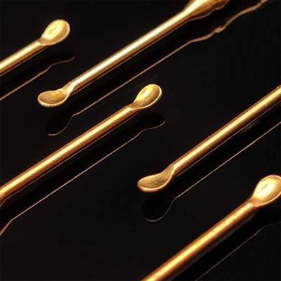 Mühür Mumu Karıştırma Çubuğu 2 Uçlu Pirinç Malzeme Taşıma Halkalı