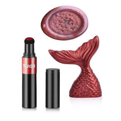 Mühür Mumu Reçine Pırıltı Titanyum Krom Toz Boyama Yastıklı Kalem