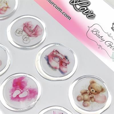 Mühürcüm 12 Adet Hazır Kendinden Yapışkanlı Hoş Geldin Bebek Sticker Mühür KYSM101