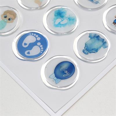 Mühürcüm 12 Adet Hazır Kendinden Yapışkanlı Hoş Geldin Bebek Sticker Mühür KYSM102