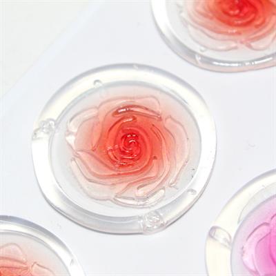 Mühürcüm 12 Adet Hazır Kendinden Yapışkanlı Gül Goncaları Sticker Mühür KYSM117