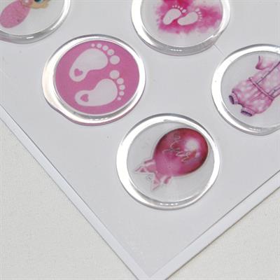 Mühürcüm 12 Adet Hazır Kendinden Yapışkanlı Hoş Geldin Bebek Sticker Mühür KYSM101