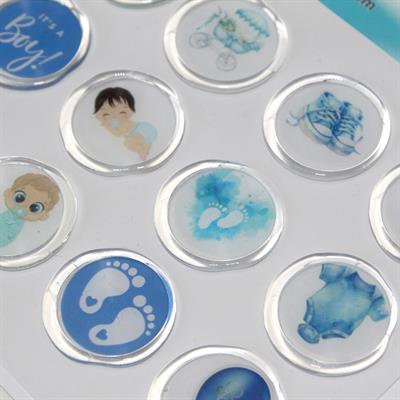 Mühürcüm 12 Adet Hazır Kendinden Yapışkanlı Hoş Geldin Bebek Sticker Mühür KYSM102