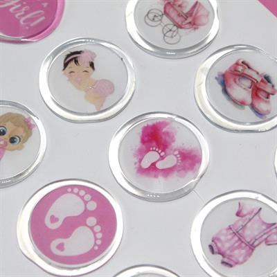 Mühürcüm 12 Adet Hazır Kendinden Yapışkanlı Hoş Geldin Bebek Sticker Mühür KYSM101