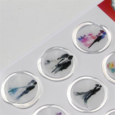 Mühürcüm 12 Adet Hazır Kendinden Yapışkanlı Davetiye Sticker Mühür KYSM104