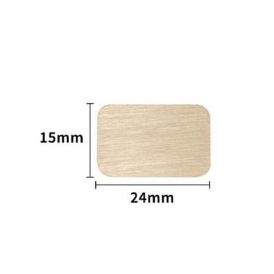 Mühürcüm Mühür Mumu Damga Yumuşak Kenar Dikdörtgen Kumlu Boş Pirinç Kafa + Ahşap Sap 